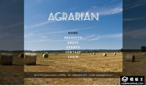 科技农业土地开发响应式网页模板