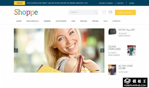 专柜服饰品牌商城网页模板