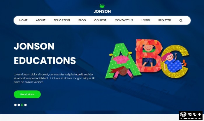 留学语言教育网站模板