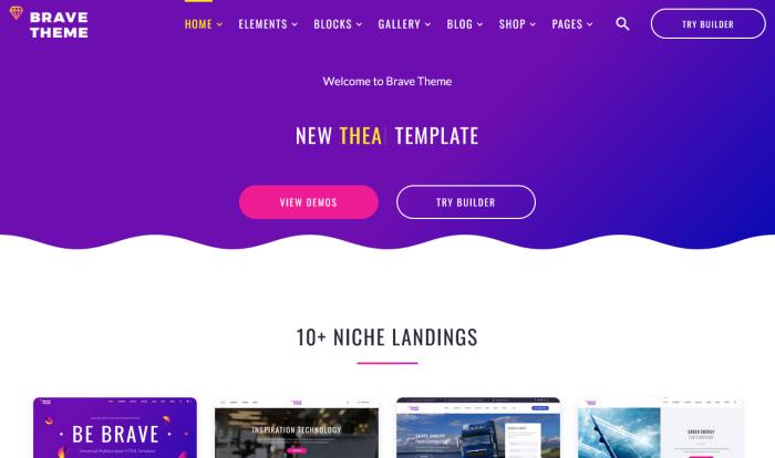 紫色全能精美现代网站模版