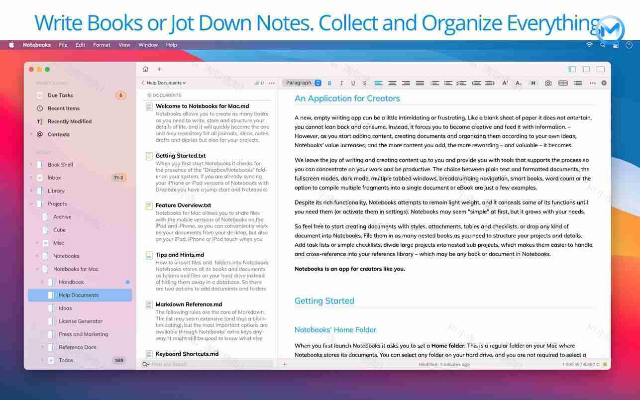Notebooks For Mac v3.7.3 笔记本软件
