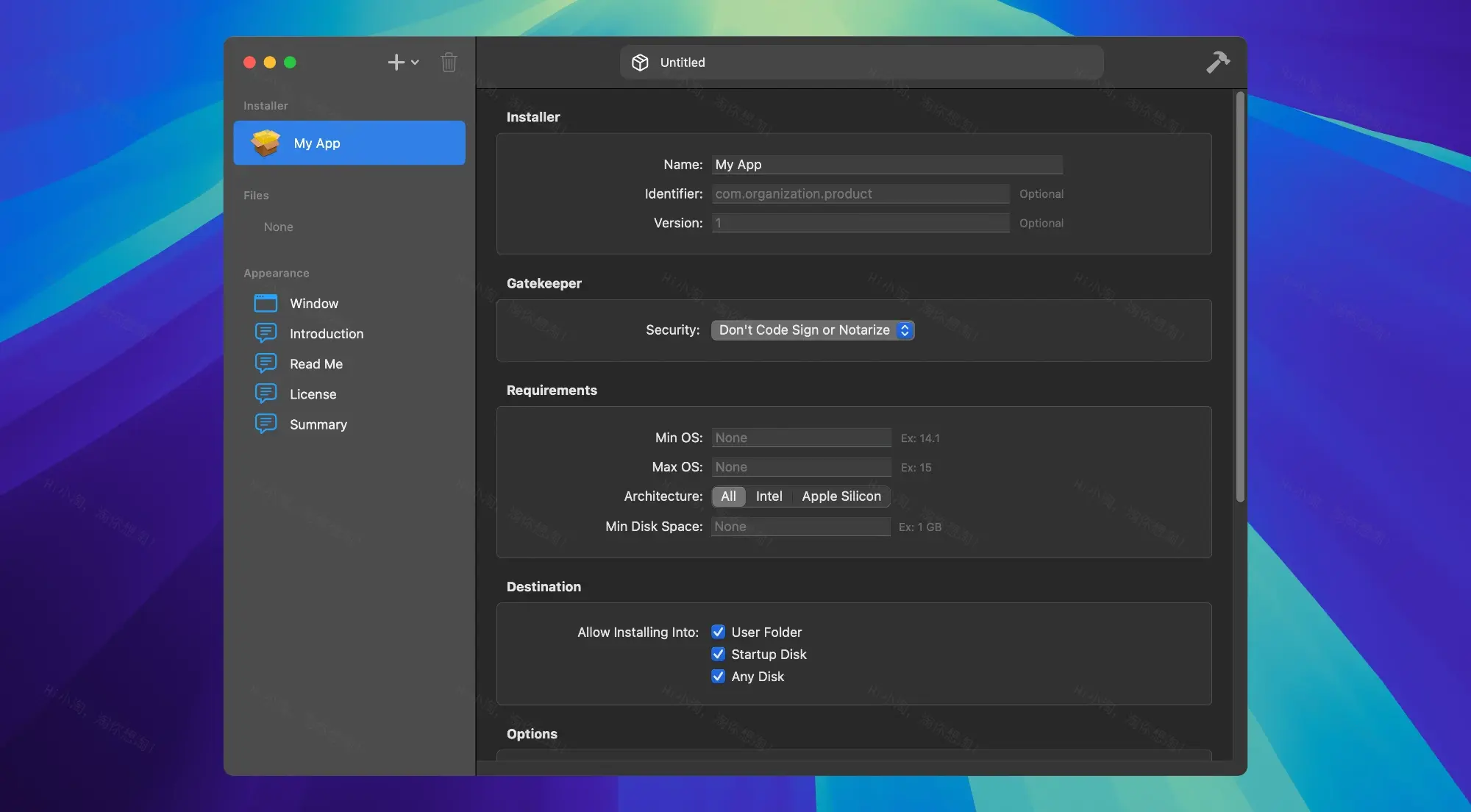 Package Builder For Mac v1.0.4 (100005) PKG 包制作工具
