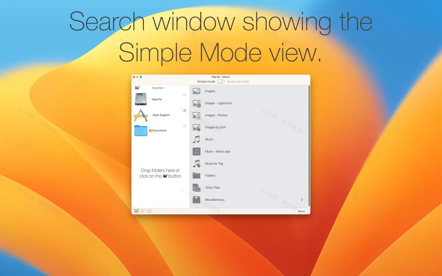 Tidy Up 6 For Mac v6.0.6 重复查找和磁盘整理工具
