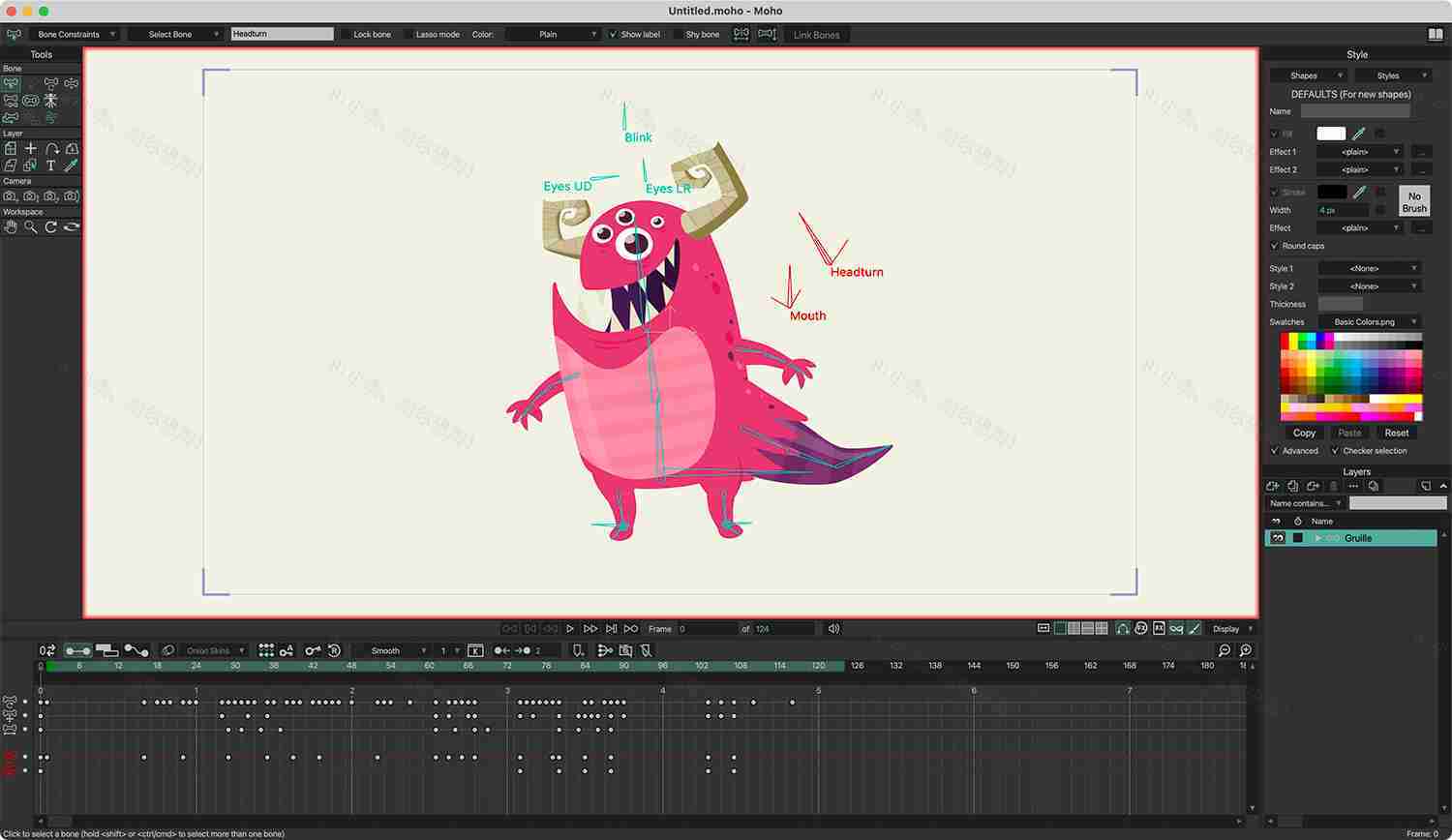 Moho Pro For Mac v14.3.0 2D动画设计软件