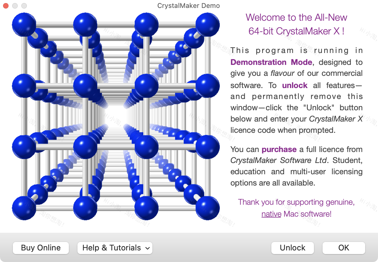 CrystalMaker X For Mac v10.8.1 可视化晶体学软件