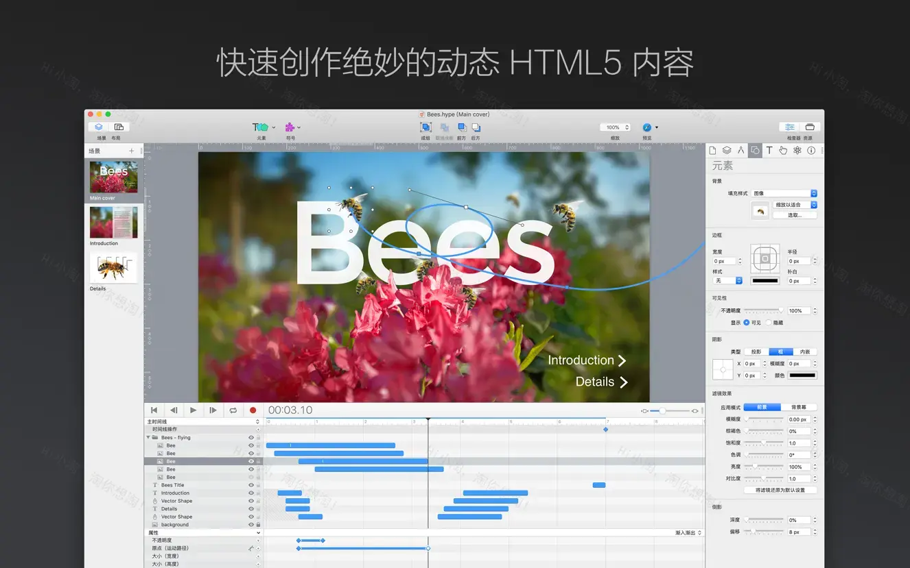 Hype 4 Pro For Mac v4.1.19创建生动的交互式HTML5内容