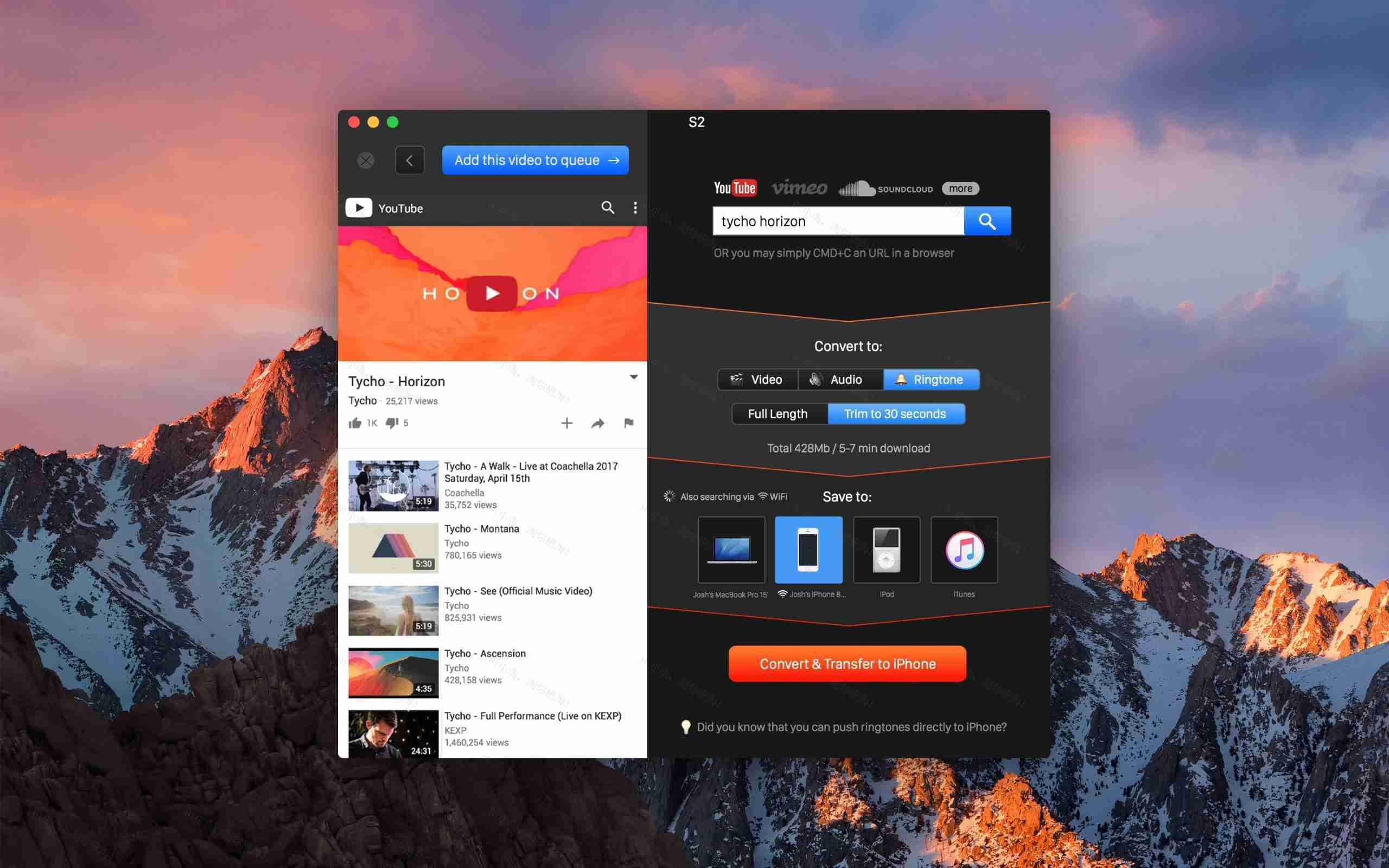 YouTube Converter 2 For Mac v5.1.3 YouTube视频转换器
