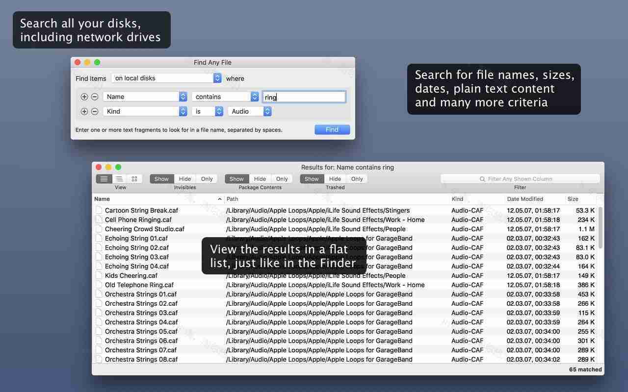 Find Any File (FAF) For Mac v2.5.3文件查找工具