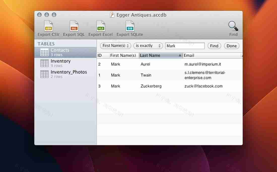 MDB ACCDB Viewer For Mac v2.3.1 Microsoft Access 数据库查看软件