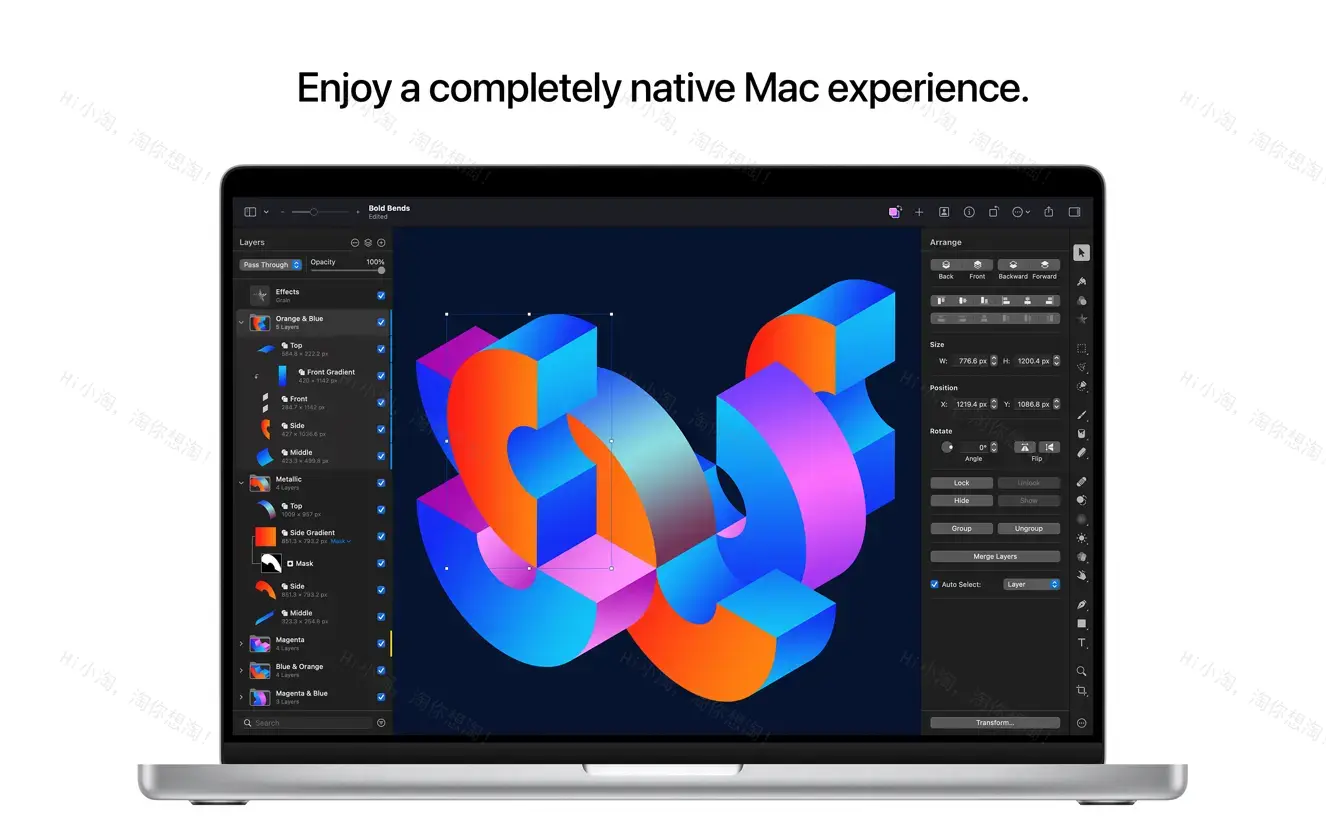 Pixelmator Pro For Mac v3.6.17 专业图像编辑中文版
