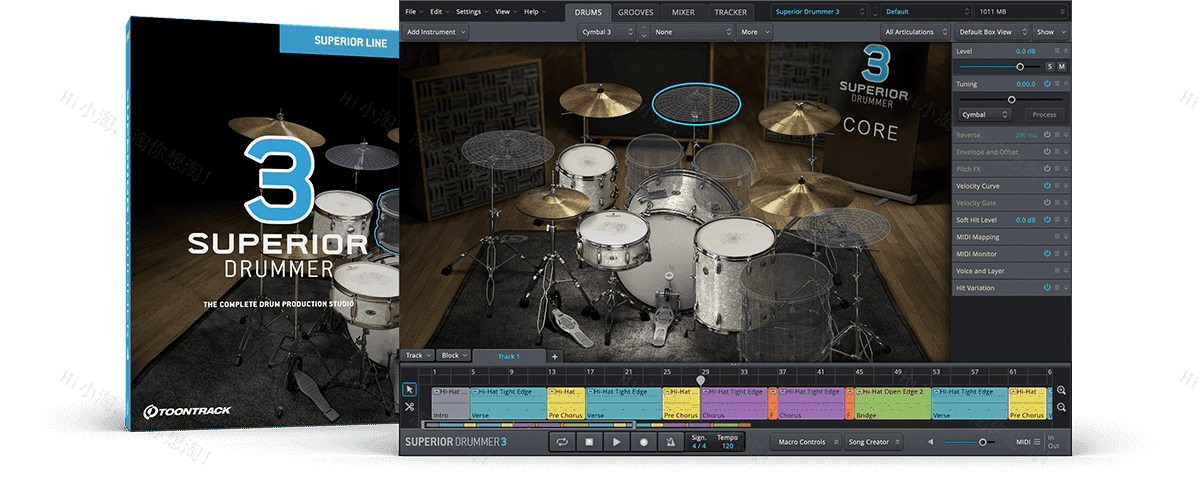Toontrack Superior Drummer 3 SDX Core Basic Sound Library 核心基本声音库 + 1.2.0升级修复包
