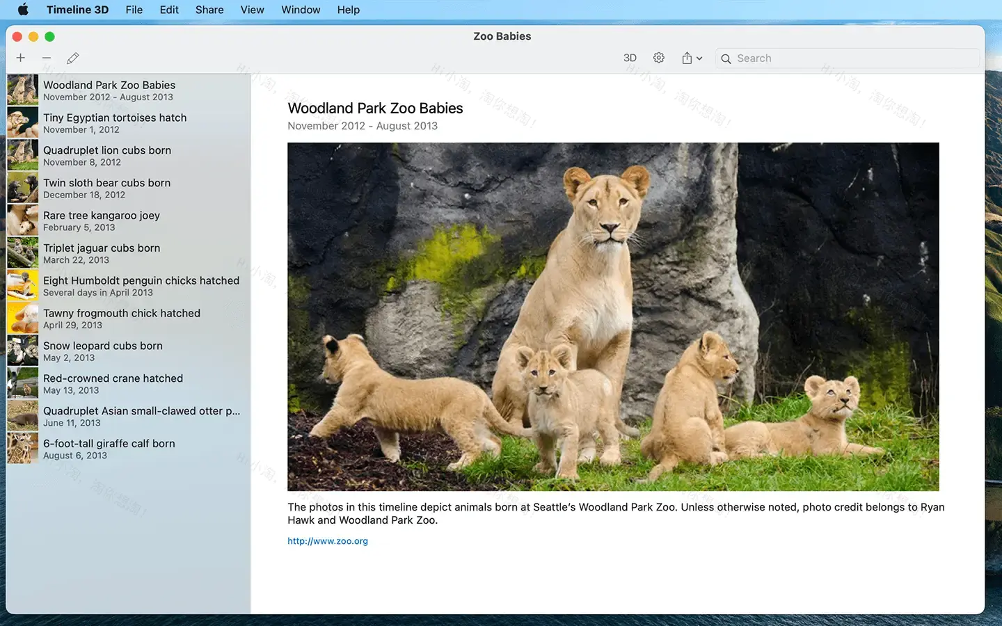 Timeline 3D For Mac v5.4.0 时间创建工具