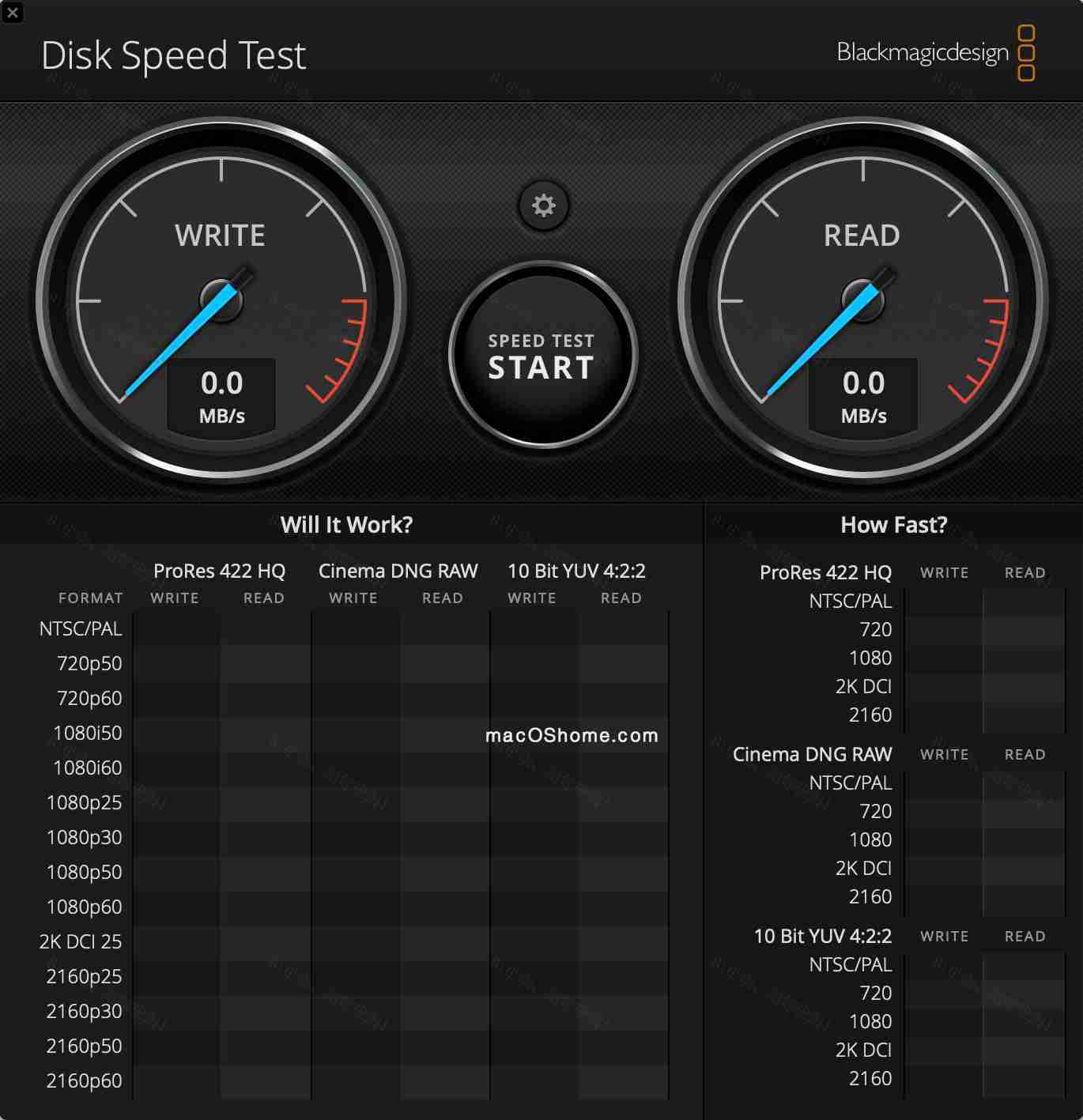 Blackmagic Disk Speed Test v3.2 Mac SSD测试软件