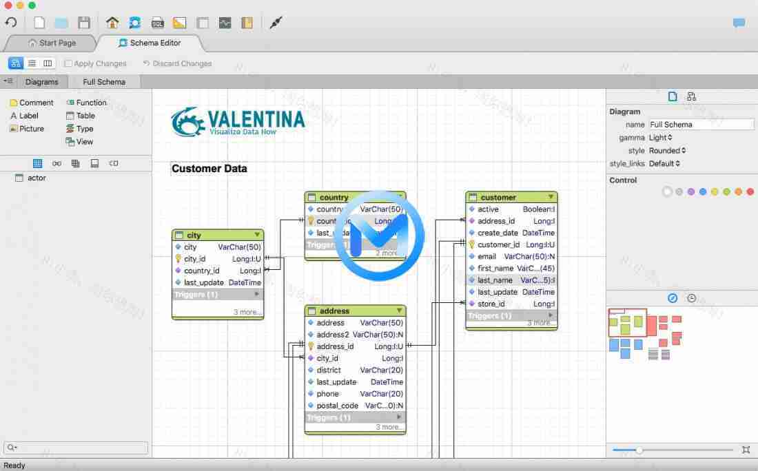 Valentina Studio Pro For Mac v15.0.0 数据库管理工具