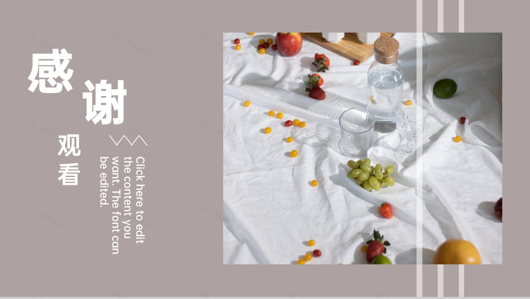 简约文艺清新旅行日记旅行电子纪念相册PPT模板-9