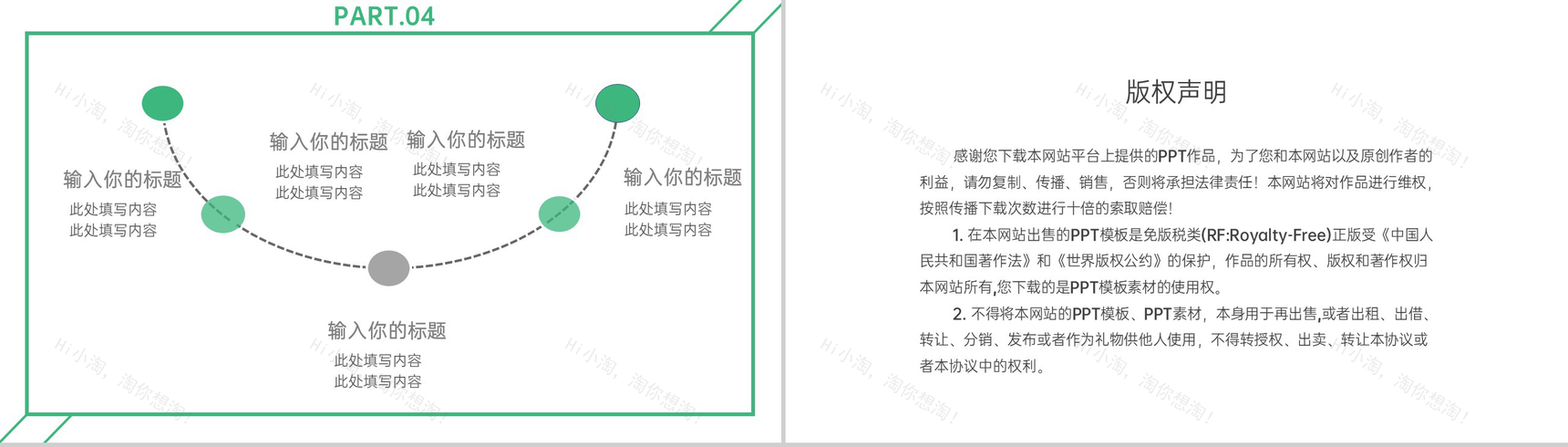 绿色小清新简约风旅行电子纪念相册PPT模板-11