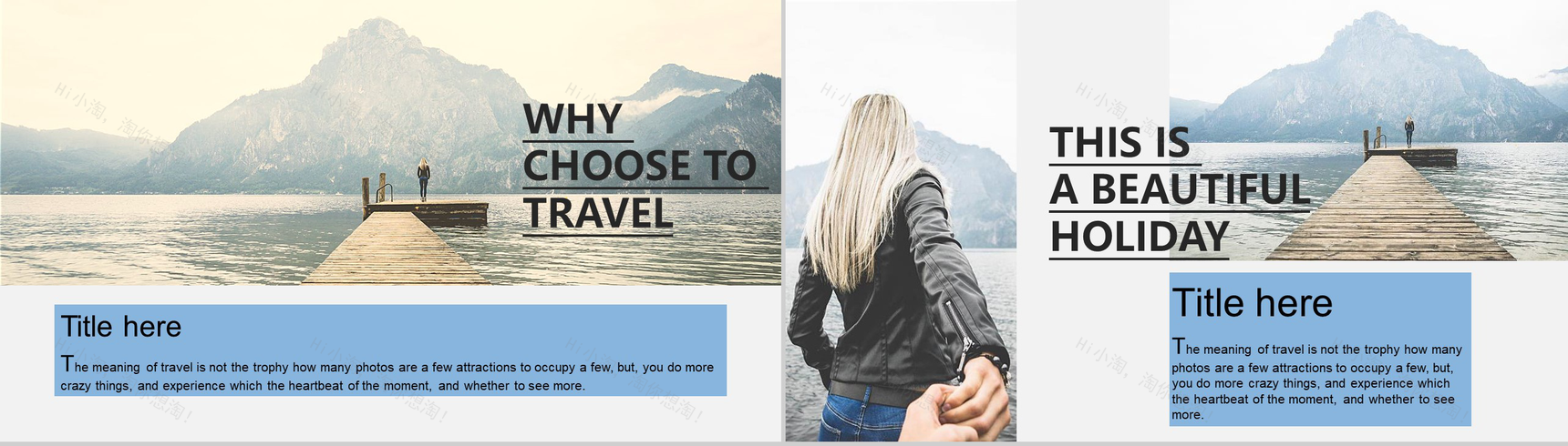 欧美大气杂志风旅行相册PPT模板-4