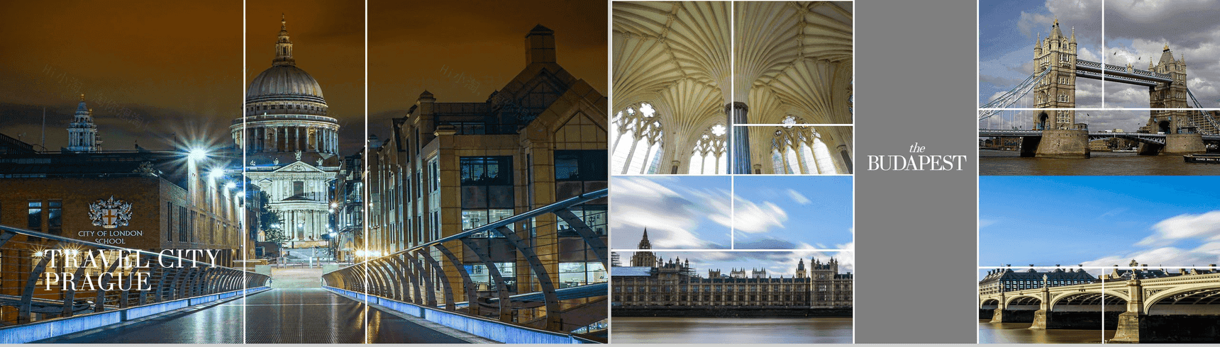 欧美大气图文背景旅游旅行风景图片介绍PPT模板-7