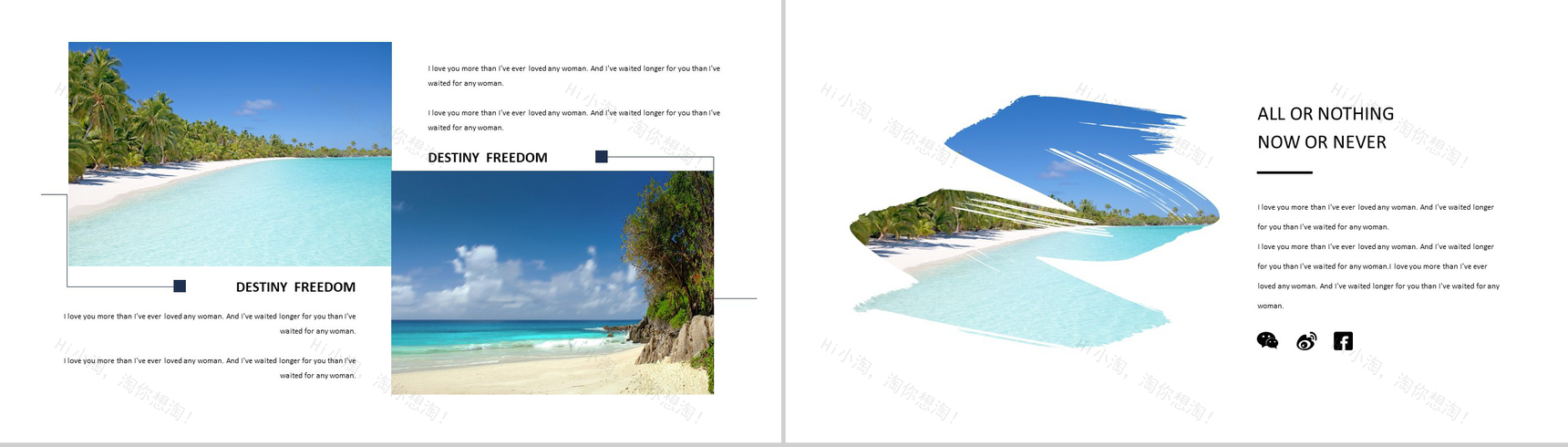 浪漫大气旅游城市风景介绍PPT模板-3