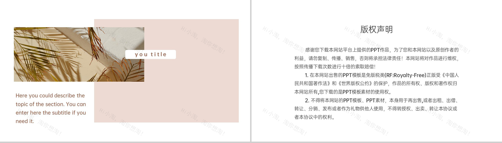 棕色小清新欧美风旅行的日志旅游纪念册PPT模板-10