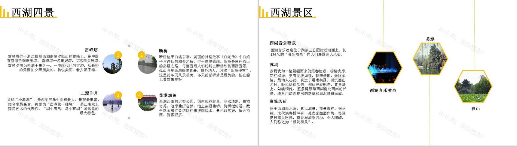 说走就走的旅行印象杭州旅行日记纪念相册PPT模板-3