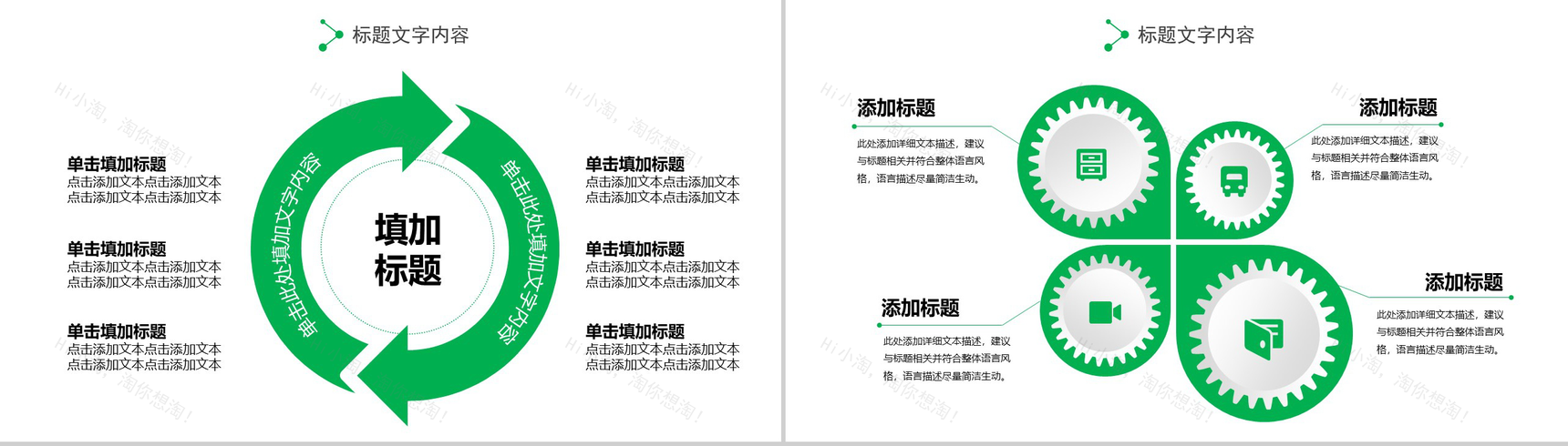 绿色简约唯美摄影摄像设计相册展示PPT模板-8