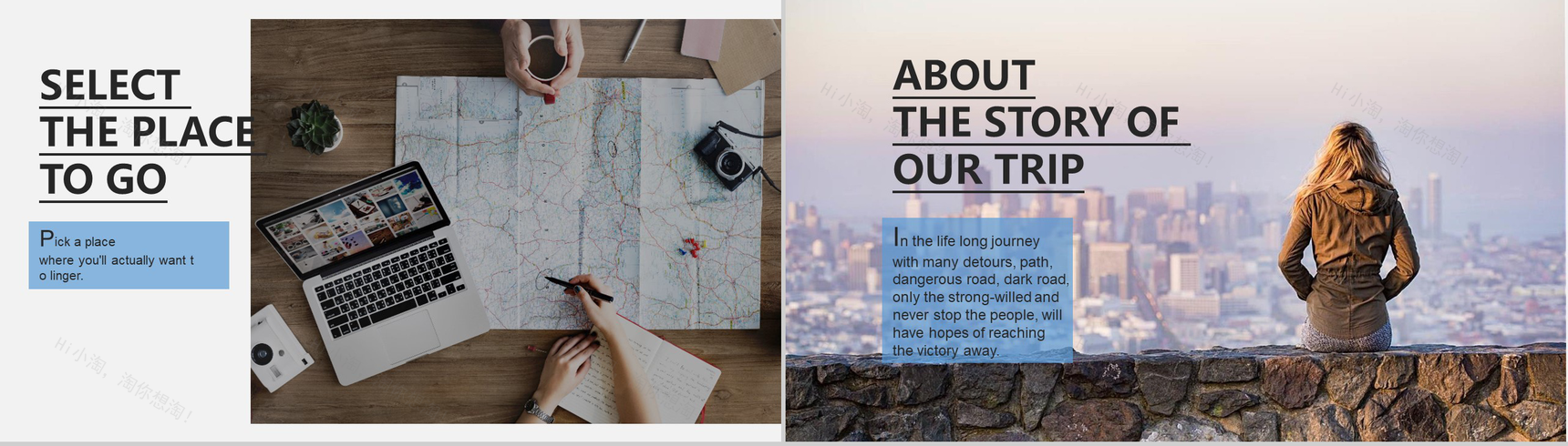 欧美大气杂志风旅行相册PPT模板-2