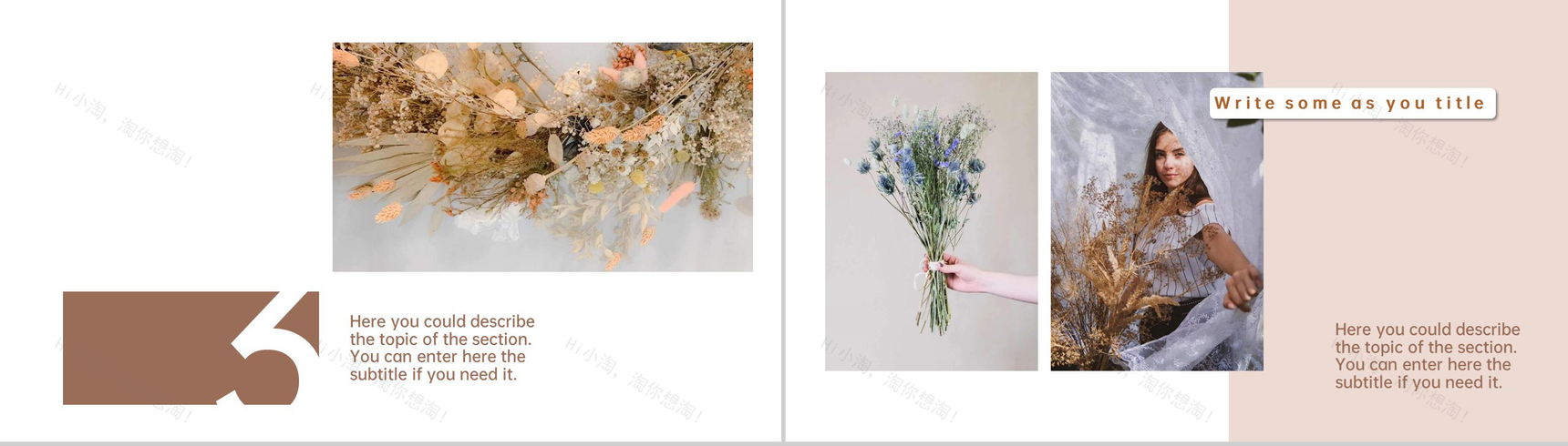 棕色小清新欧美风旅行的日志旅游纪念册PPT模板-6