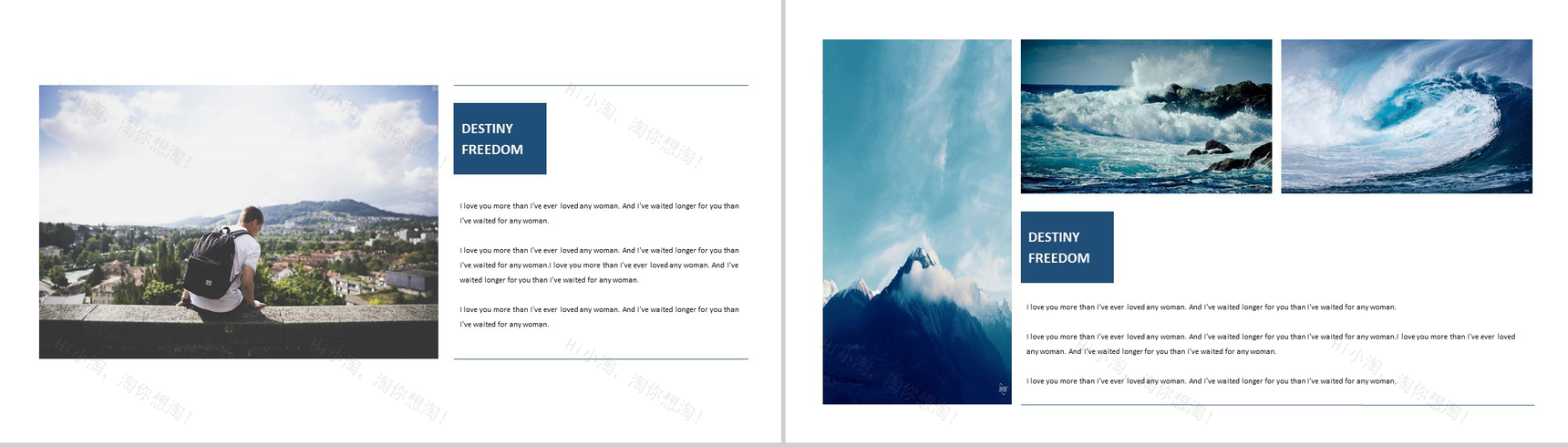 时尚欧美风欧美旅行旅途景点介绍画册纪念PPT模板-9