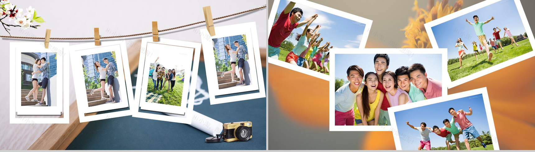 绿色简约致青春毕业同学纪念相册PPT模板-3