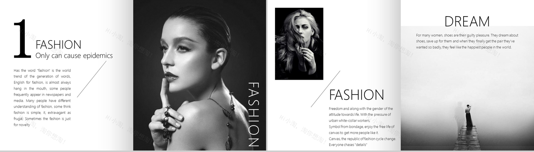 201X时尚品牌宣传相册杂志风工作报告PPT模板-2