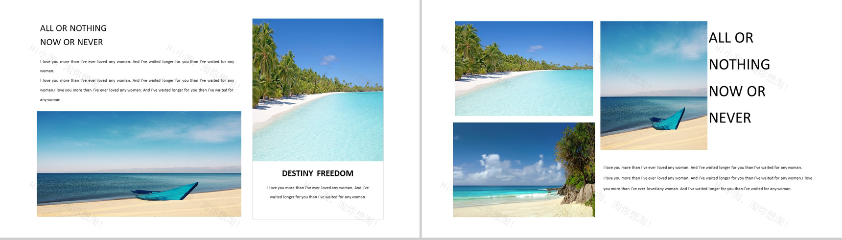 浪漫大气旅游城市风景介绍PPT模板-4