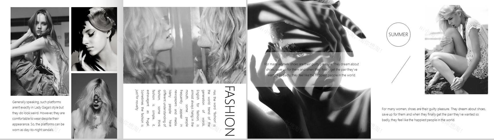 201X时尚品牌宣传相册杂志风工作报告PPT模板-11