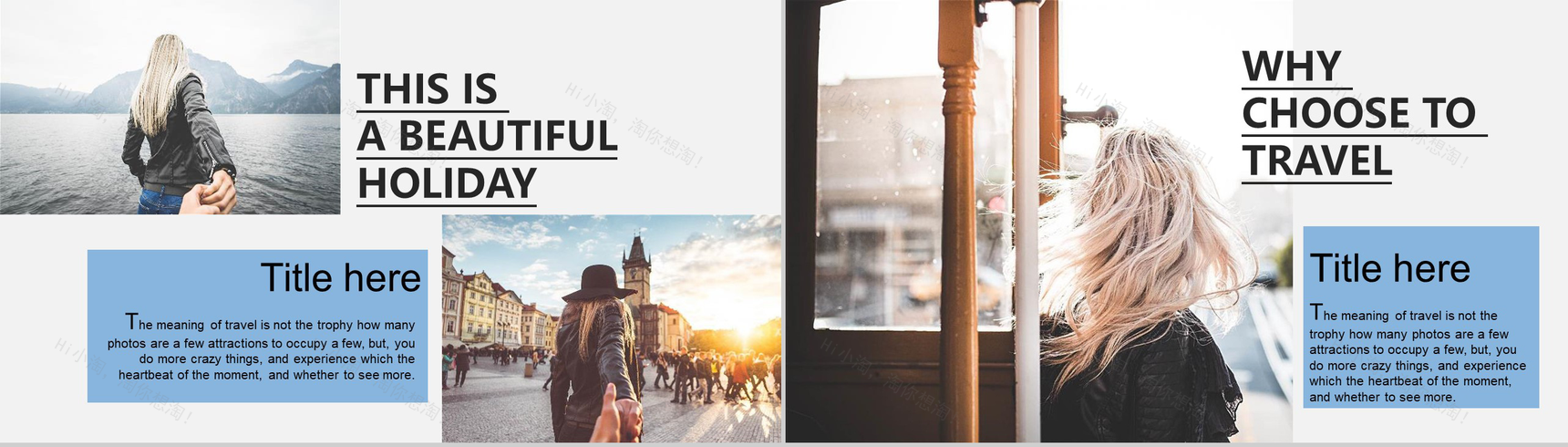 欧美大气杂志风旅行相册PPT模板-8