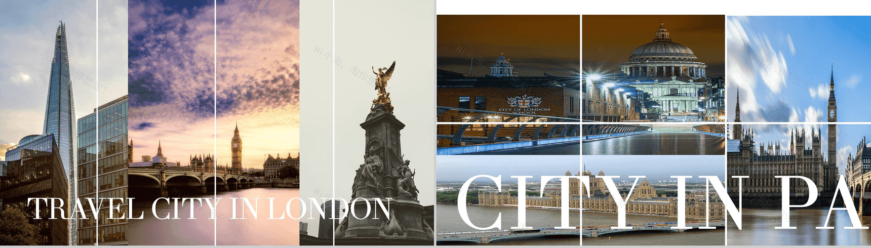 欧美大气图文背景旅游旅行风景图片介绍PPT模板-3