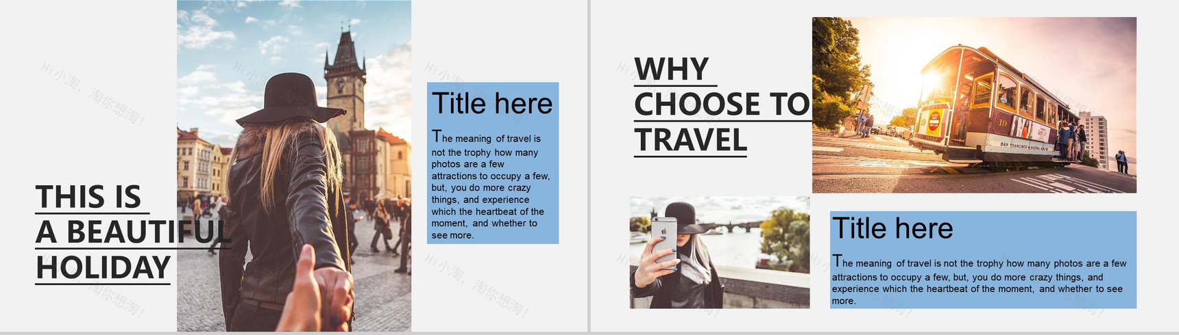 欧美大气杂志风旅行相册PPT模板-6