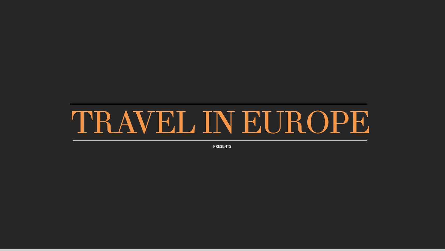 欧美风旅途相册PPT模板