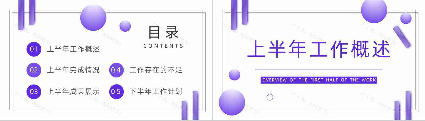 唯美简约炫酷科技年终总结工作汇报PPT模板-2