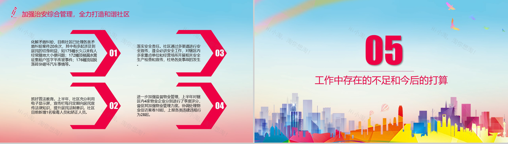 社区民政个人工作总结PPT模板-9