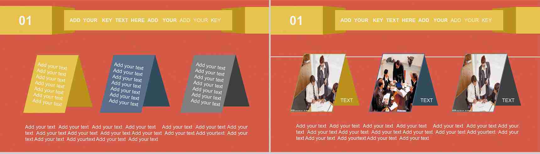 蓝色商务欧美通用PPT模板-4