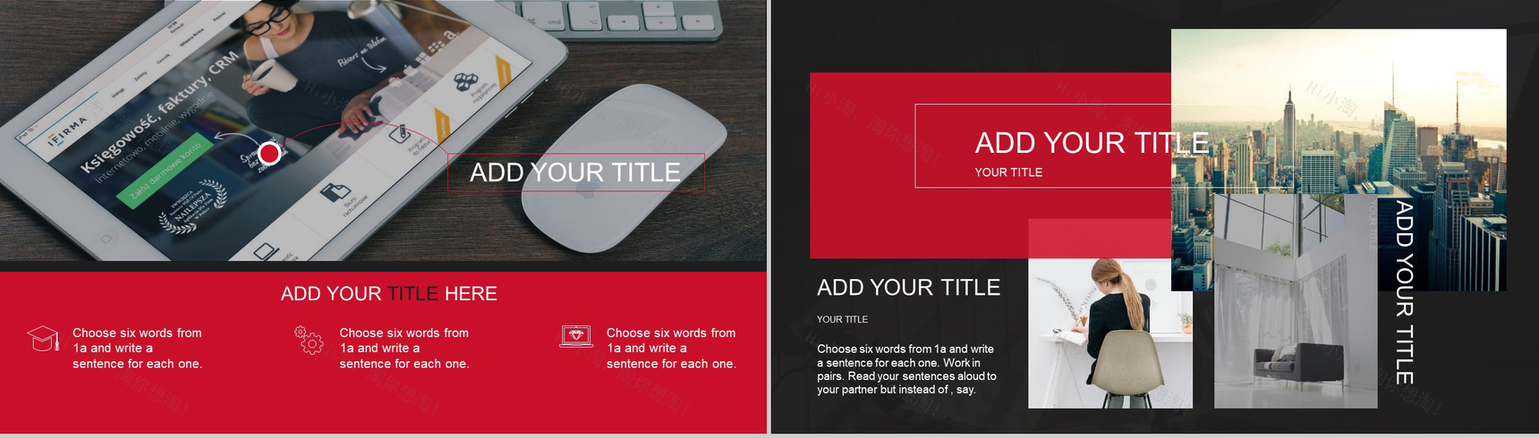 欧美风商务汇报企业宣传PPT模板-4