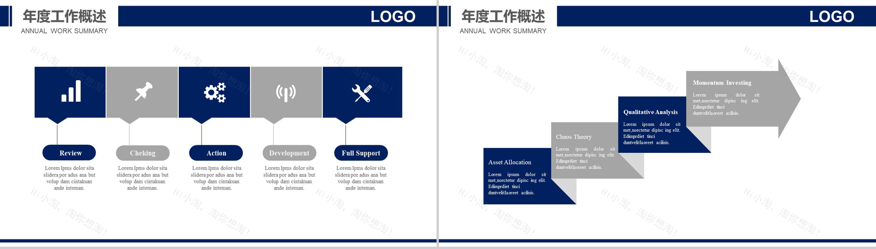 简洁明了的航空工作汇报PPT模板-4