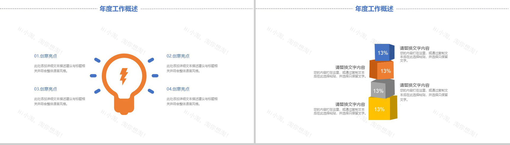 通讯传媒通用工作汇报PPT模板-3