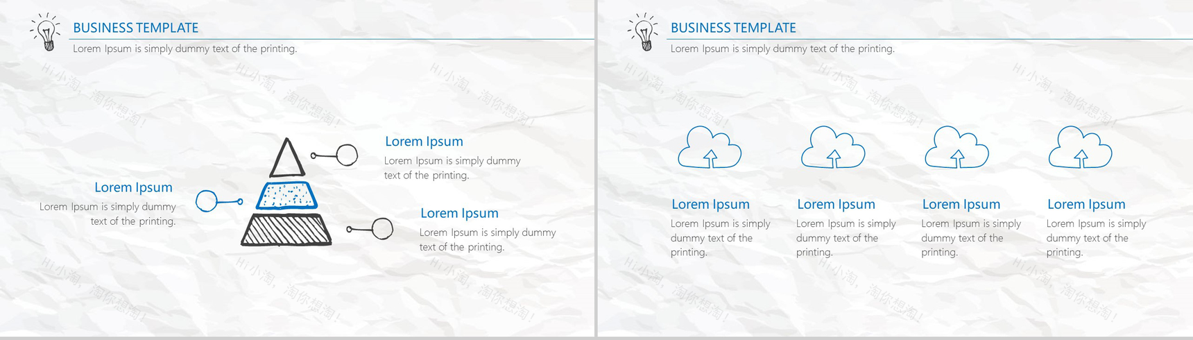 极简手绘风个性商务工作总结报告PPT模板-10