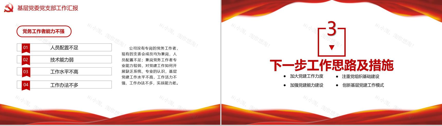 南通市某县基层乡镇企业党建工作总结述职PPT模板-7