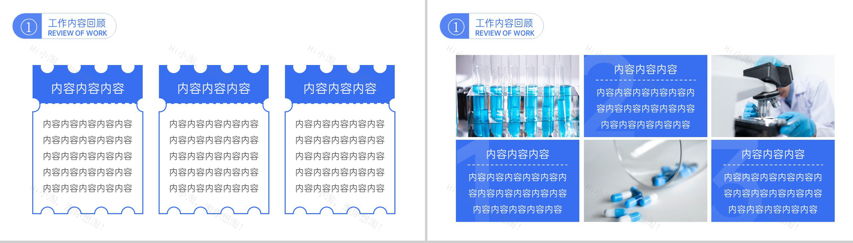 蓝色简洁医疗医药工作汇报护理情况总结PPT模板-3