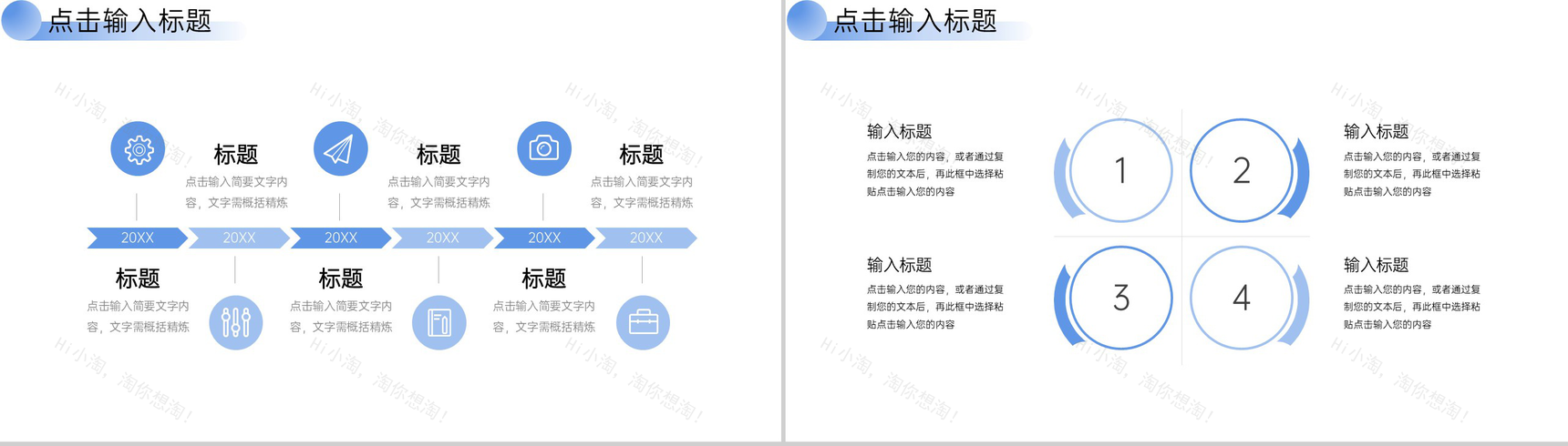 渐变蓝商务风项目数据复盘总结企业战略分析PPT模板-3