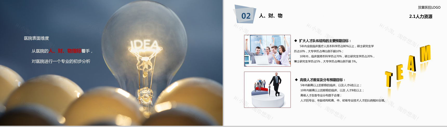 简约大气医院医疗年度工作总结报告PPT模板-12