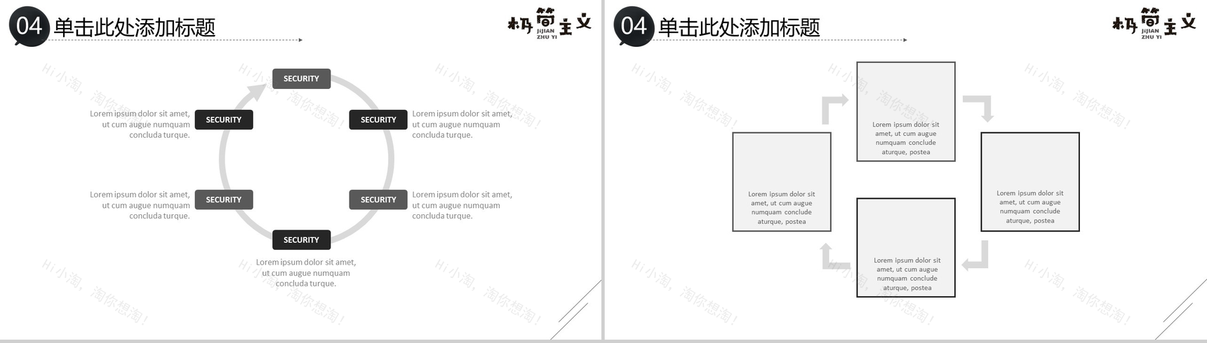 时尚简洁极简主义岗位竞聘年中总结汇报PPT模板-19