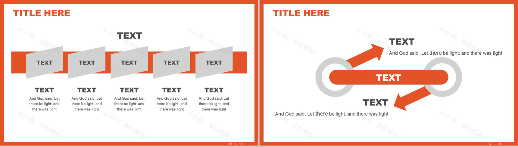 橙色互联网数据分析薪酬统计报告PPT模板-9